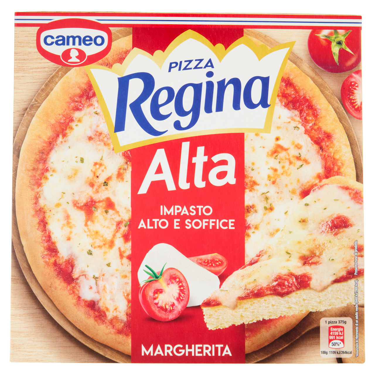 Pizza Margherita alta 375 gr
