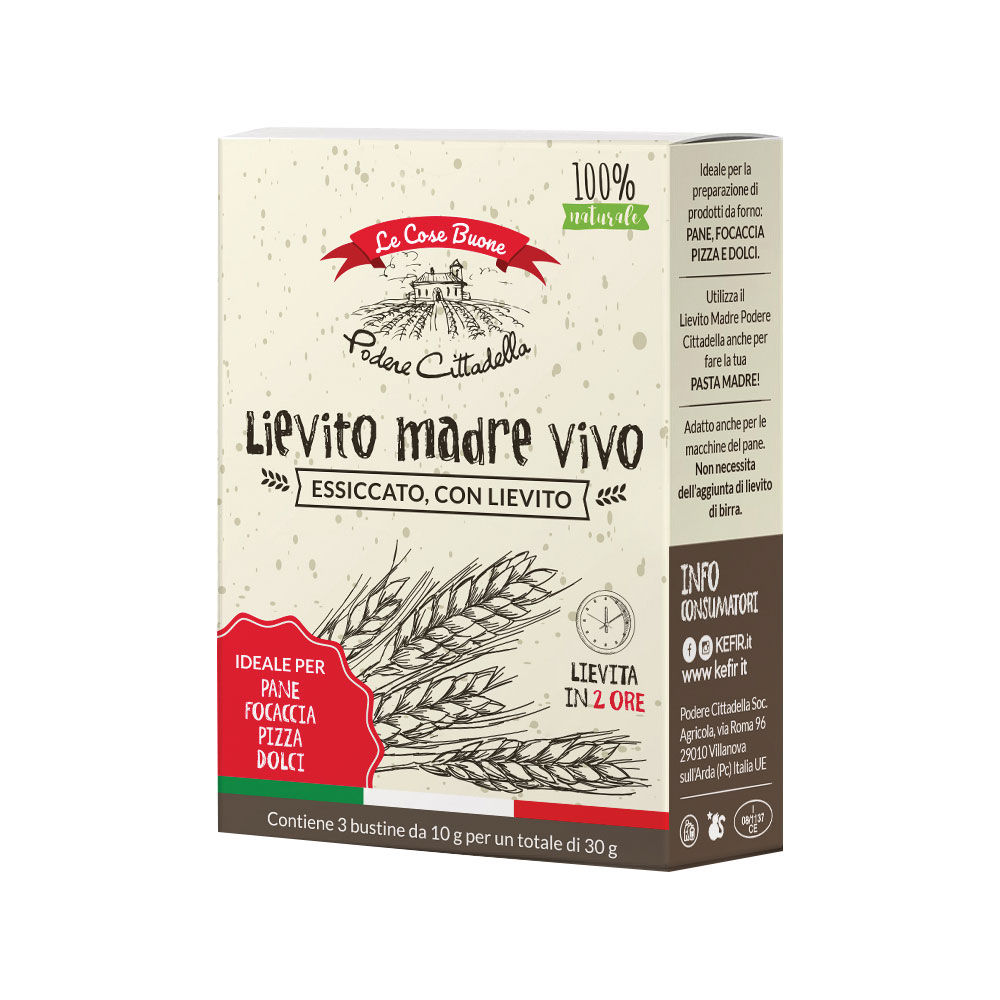 Lievito madre vivo 3 pz 30 gr