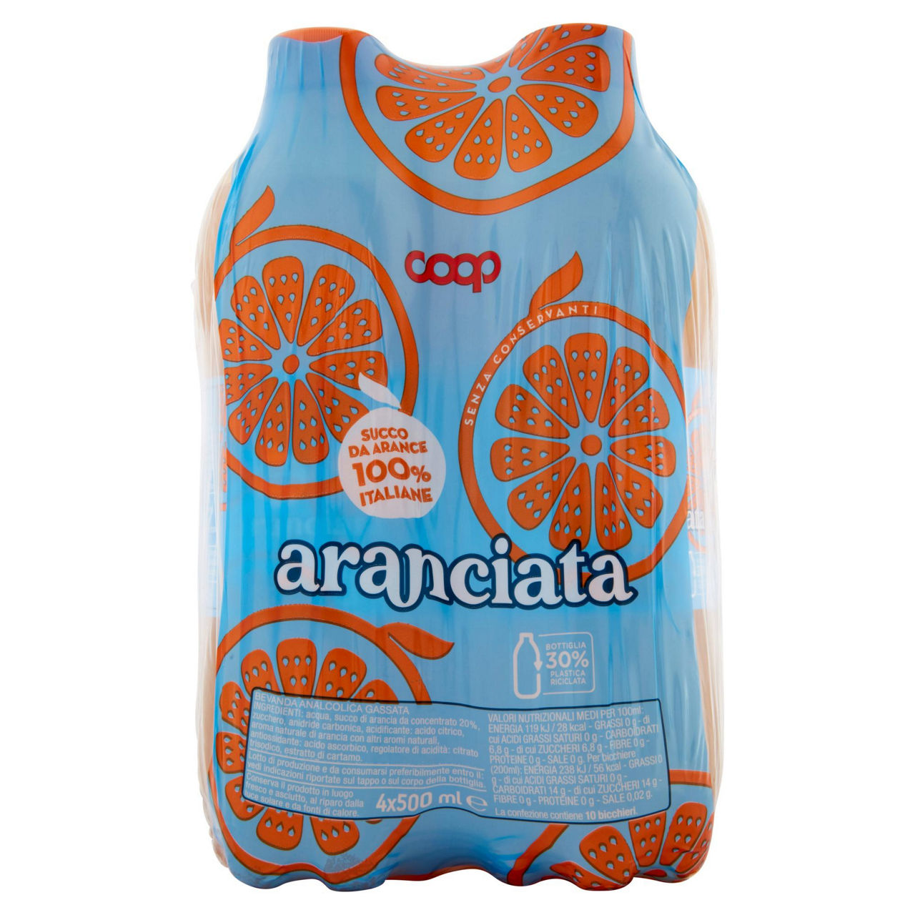 Aranciata 4 pz x 500 ml