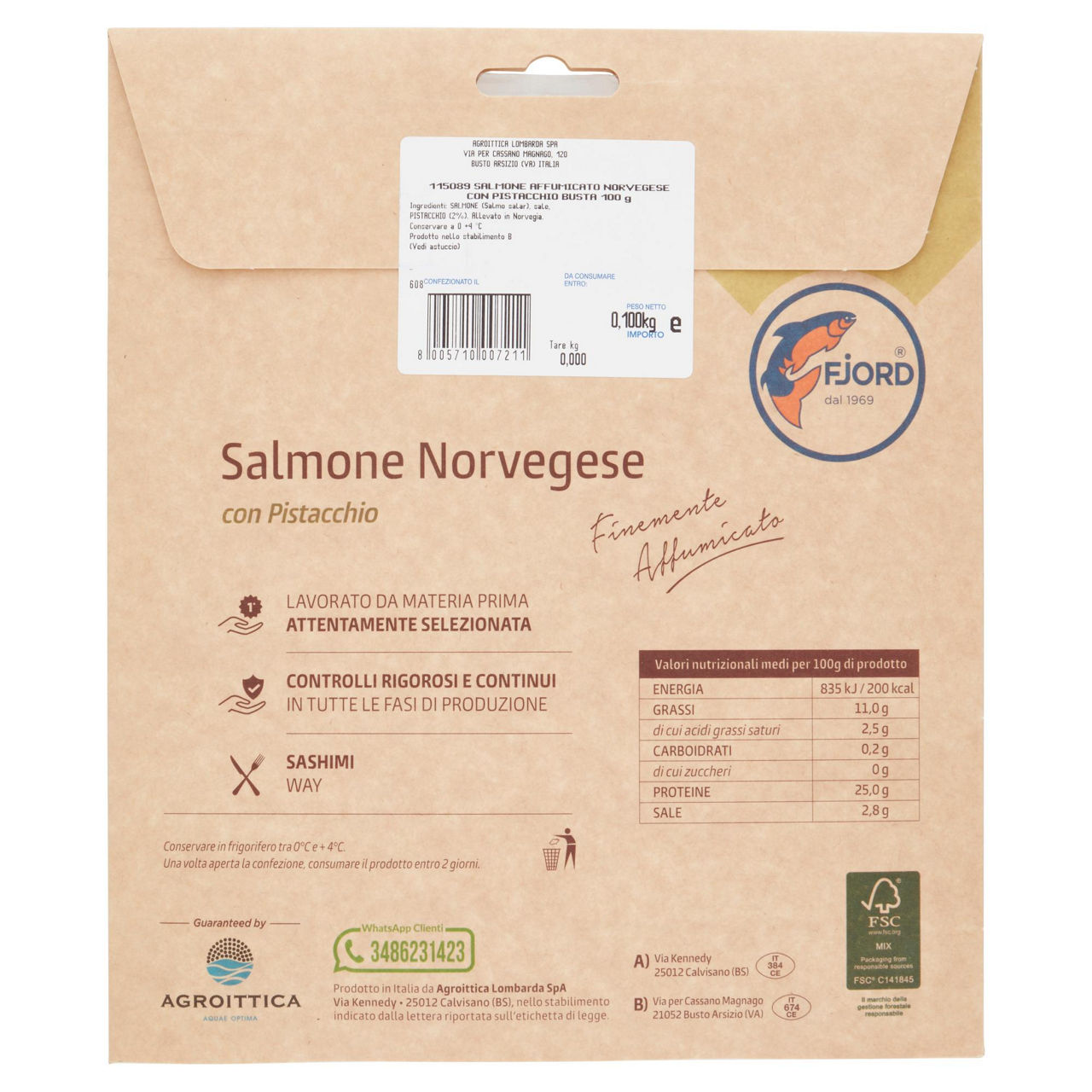 Salmone Norvegese affumicato con pistacchio 100 gr - Immagine 31