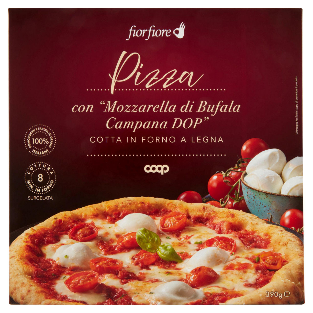 Pizza con Mozzarella di Bufala Campana DOP 390 gr - Immagine 01