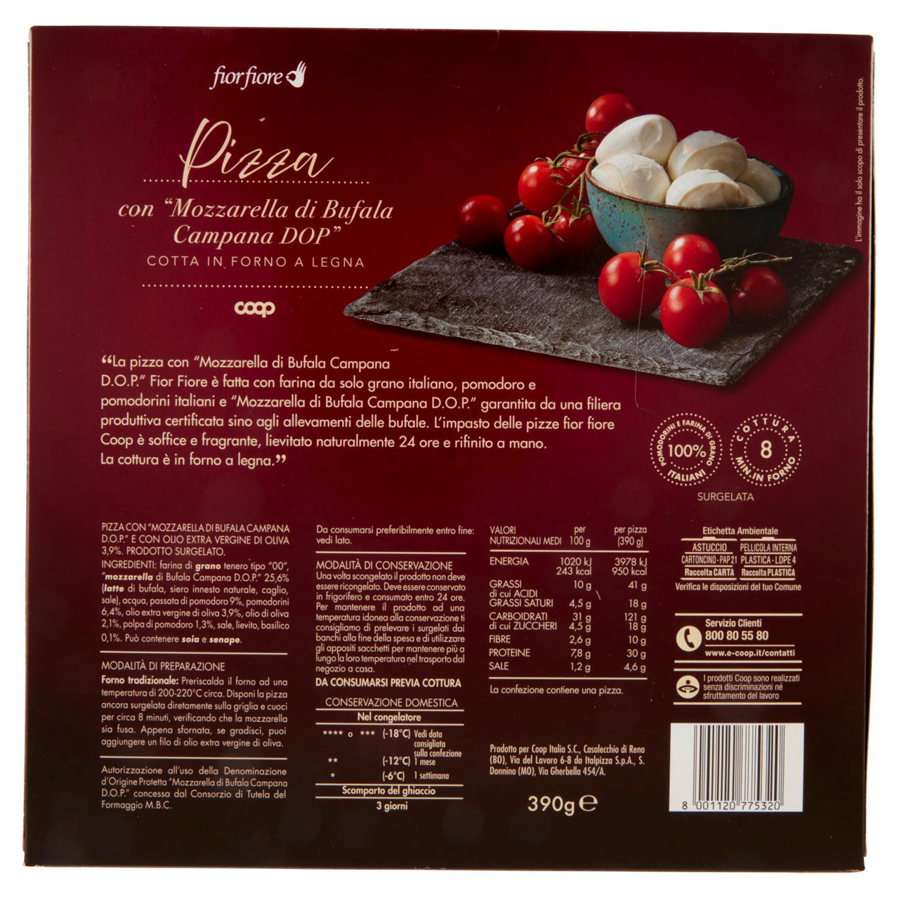 Pizza con Mozzarella di Bufala Campana DOP 390 gr - Immagine 51
