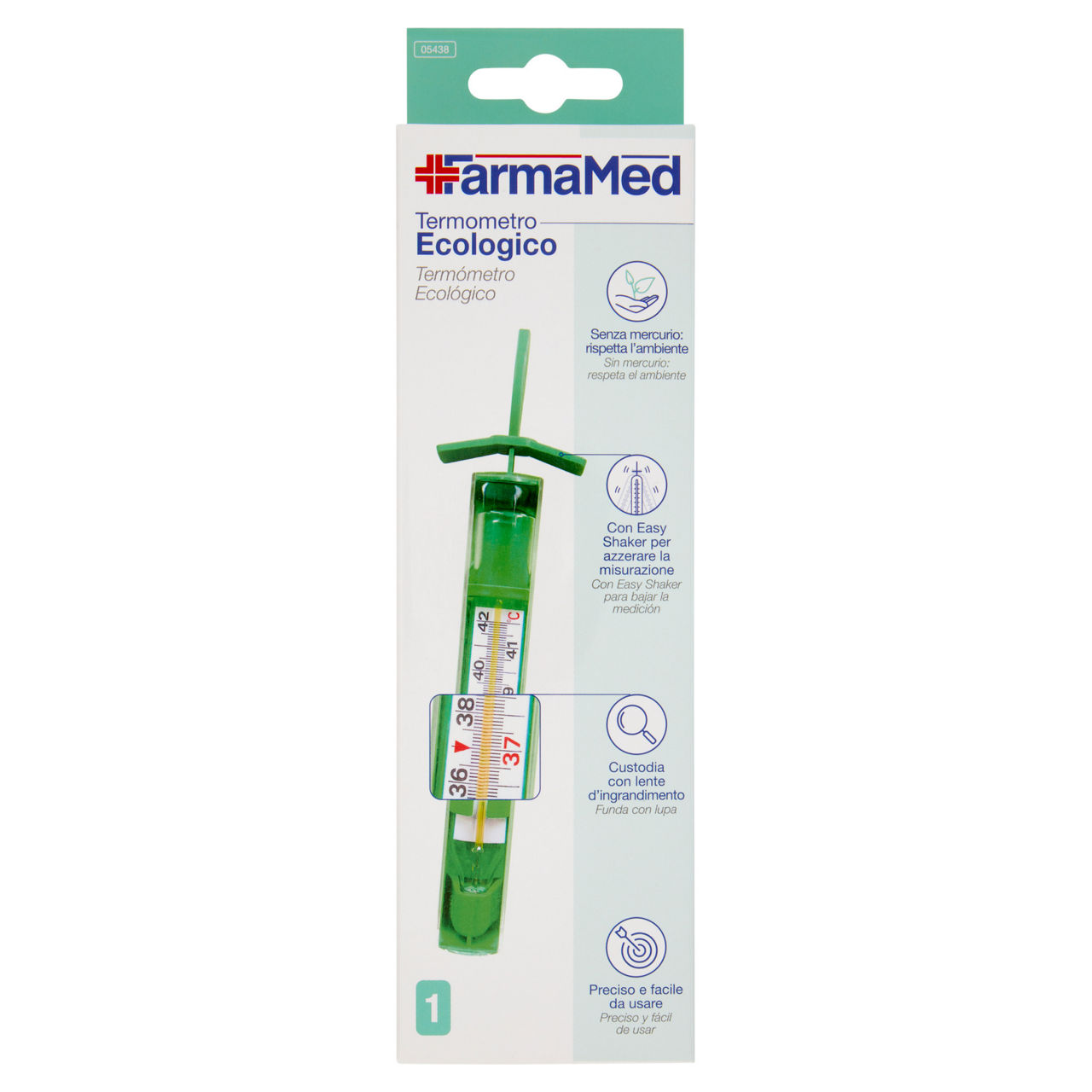Termometro farmamed ecologico blister pz.1 - Immagine 01