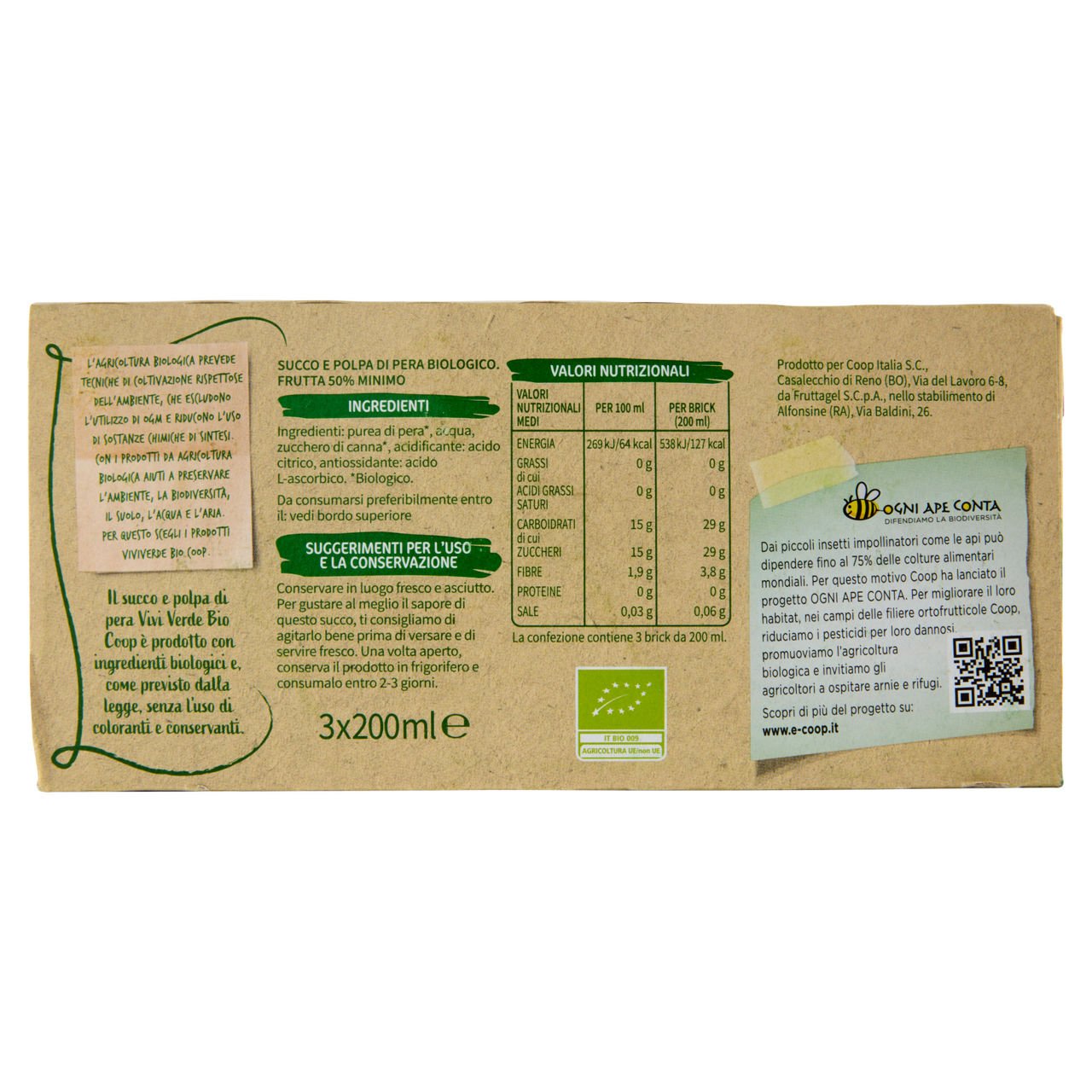Succo e polpa di pera bio 3 pz x 200 ml - Immagine 41