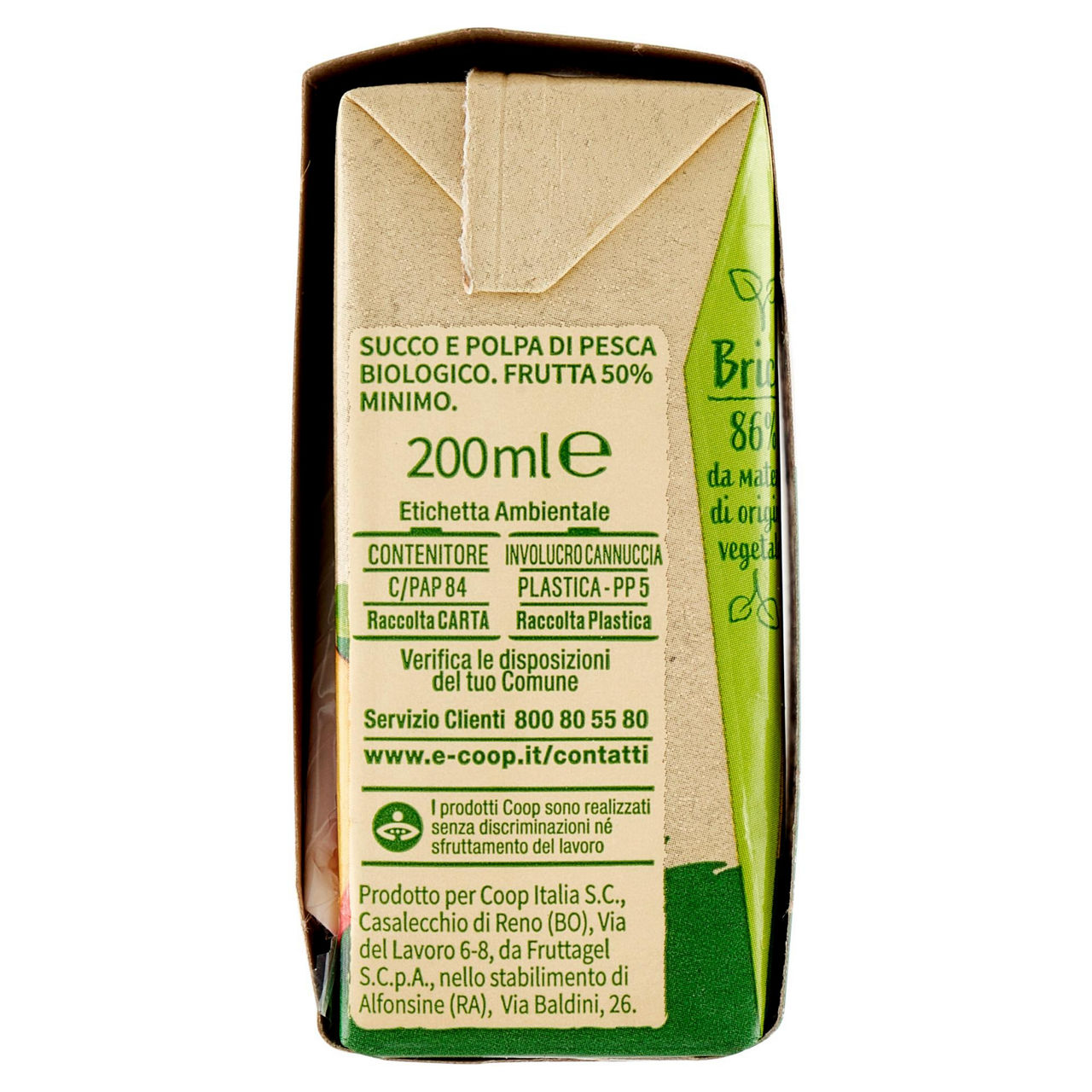 Succo pesca biologica vivi verde 3 x 200 ml - Immagine 61