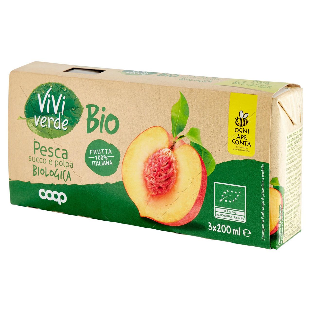 Succo pesca biologica vivi verde 3 x 200 ml - Immagine 21