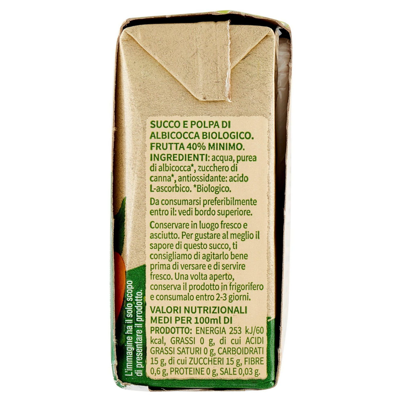 Succo albicocca biologica vivi verde 3 x 200 ml - Immagine 21