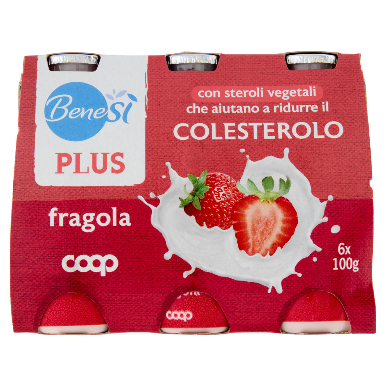 Latte fermentato alla fragola 6 pz da 100 gr - Immagine 01