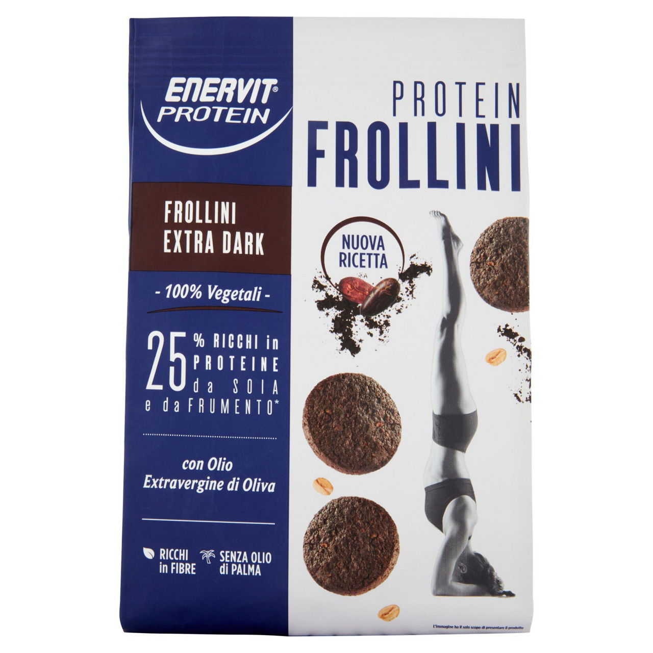 Biscotti frollini proteici gusto cacao extra dark 200 gr