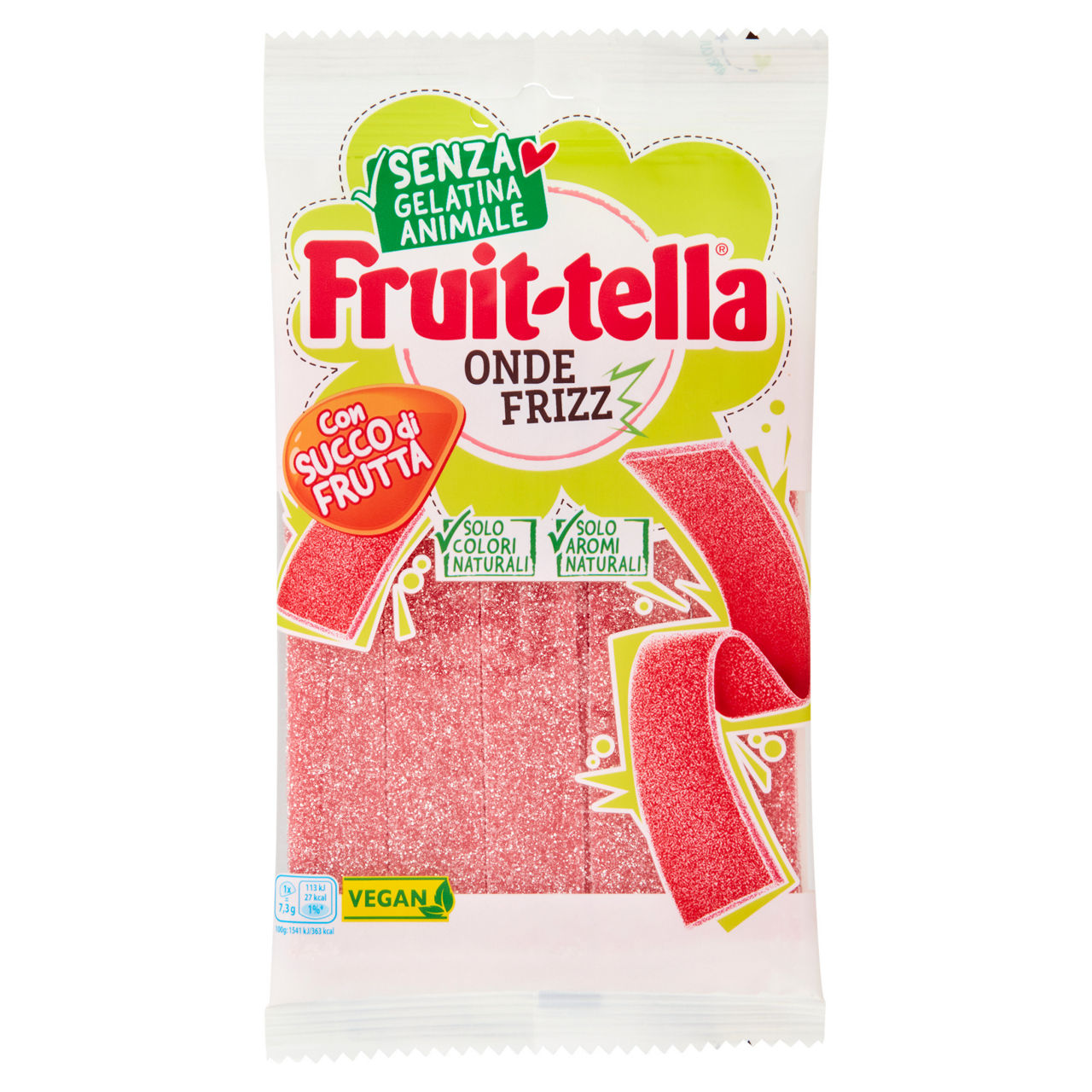 Caramelle morbide alla frutta Onde Frizz 145 gr