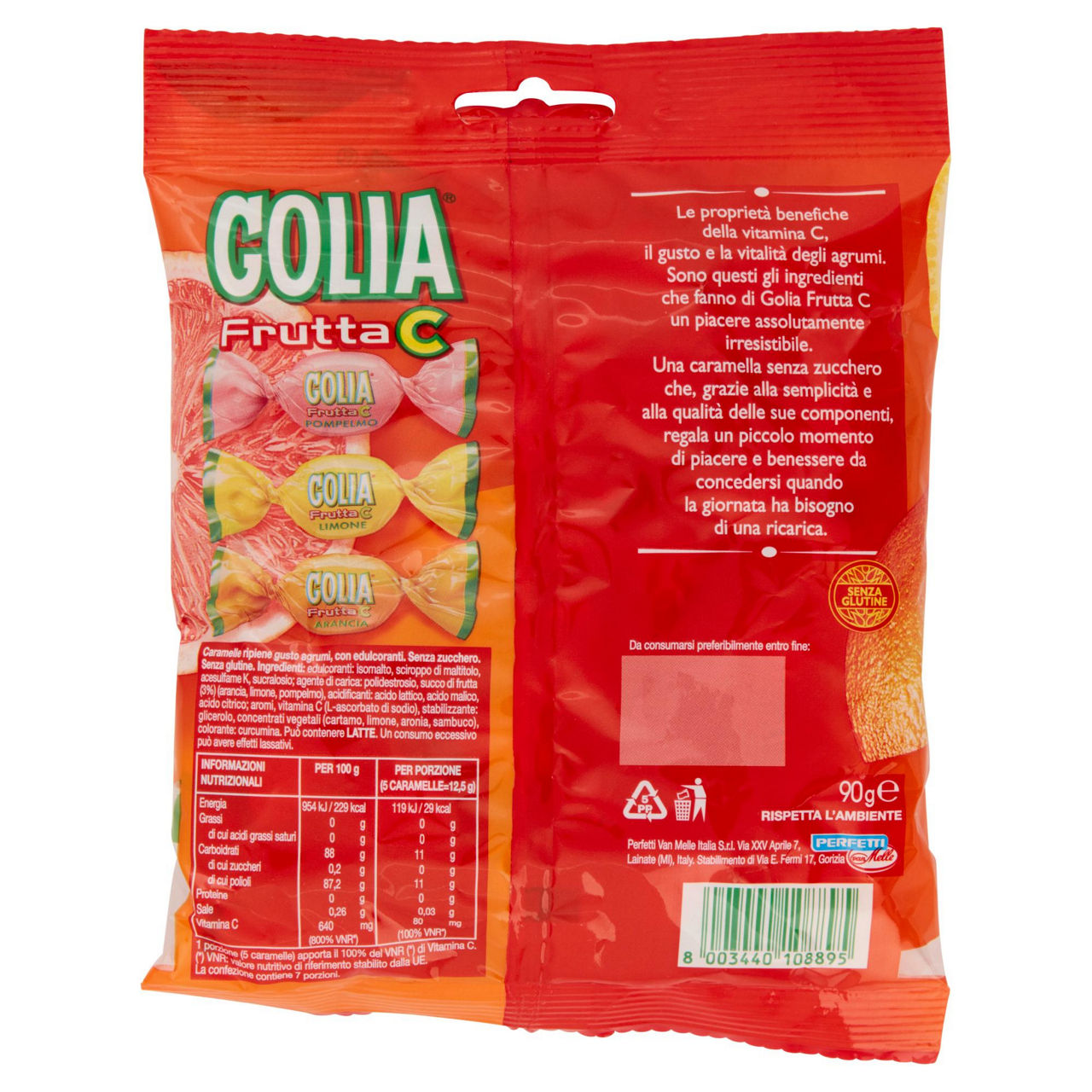 Caramelle dure ripiene alla frutta senza zuccheri 90 gr - Immagine 21