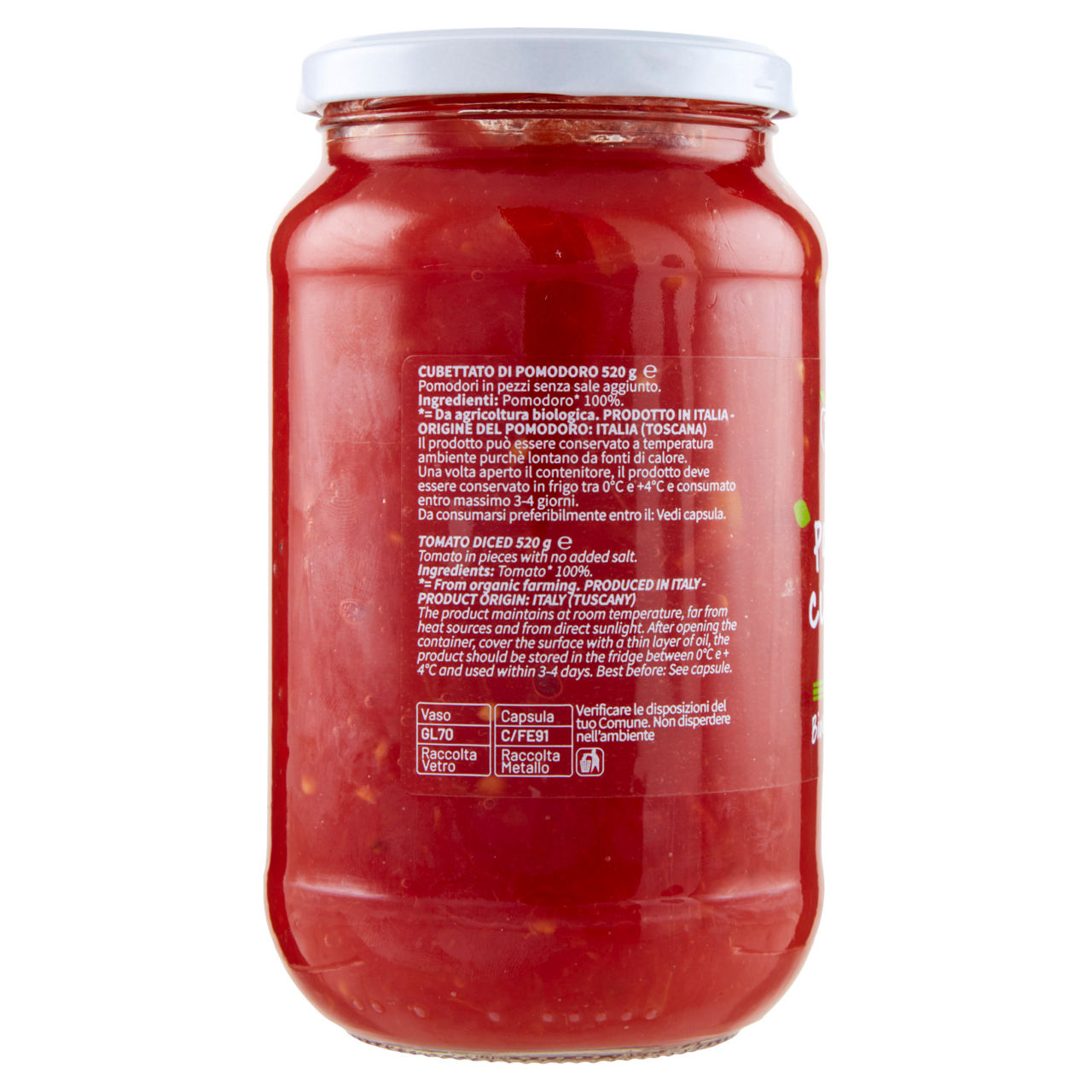 Pomodoro cubettato bio 338 gr - Immagine 41