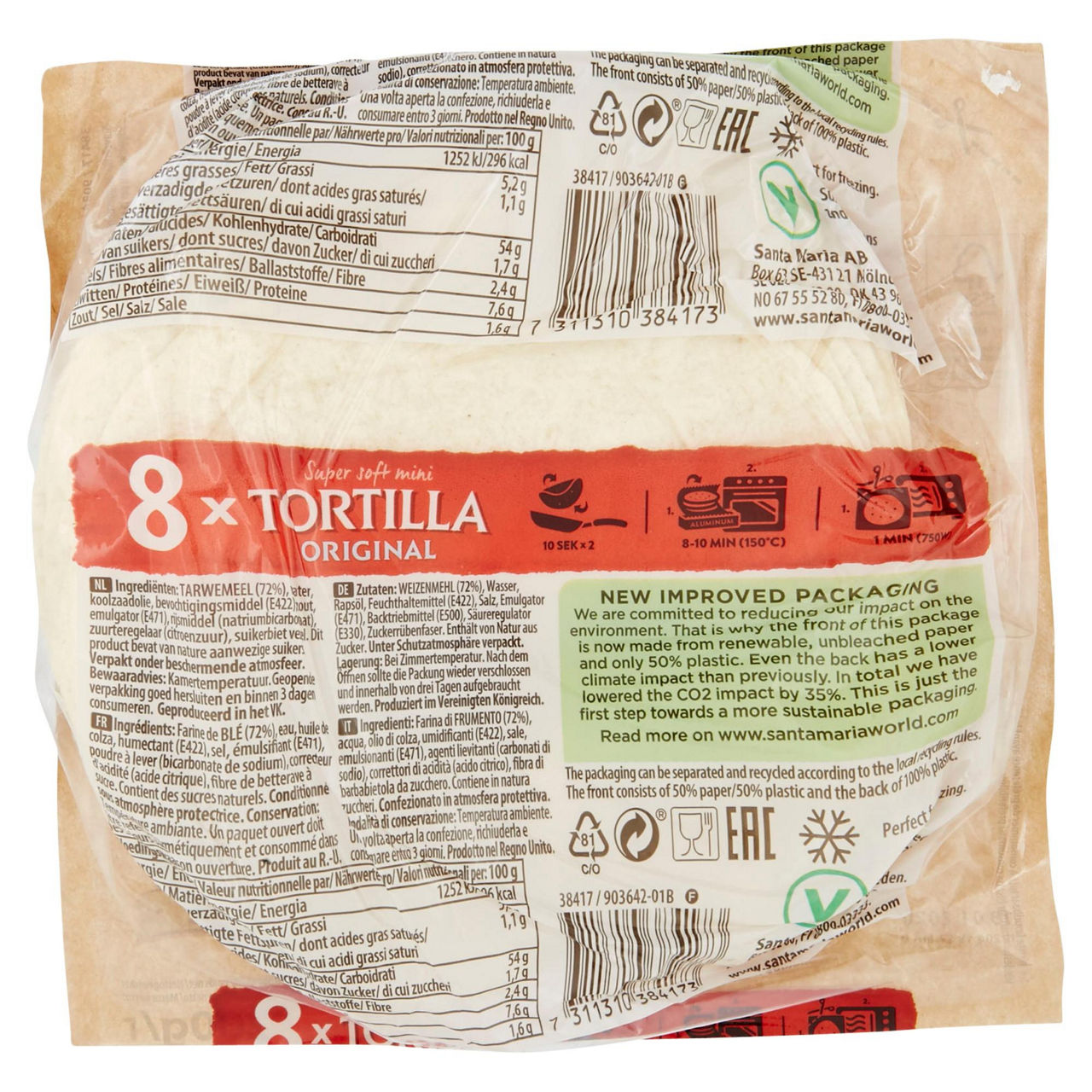 Mini tortillas morbide 8 pz 200 gr - Immagine 21