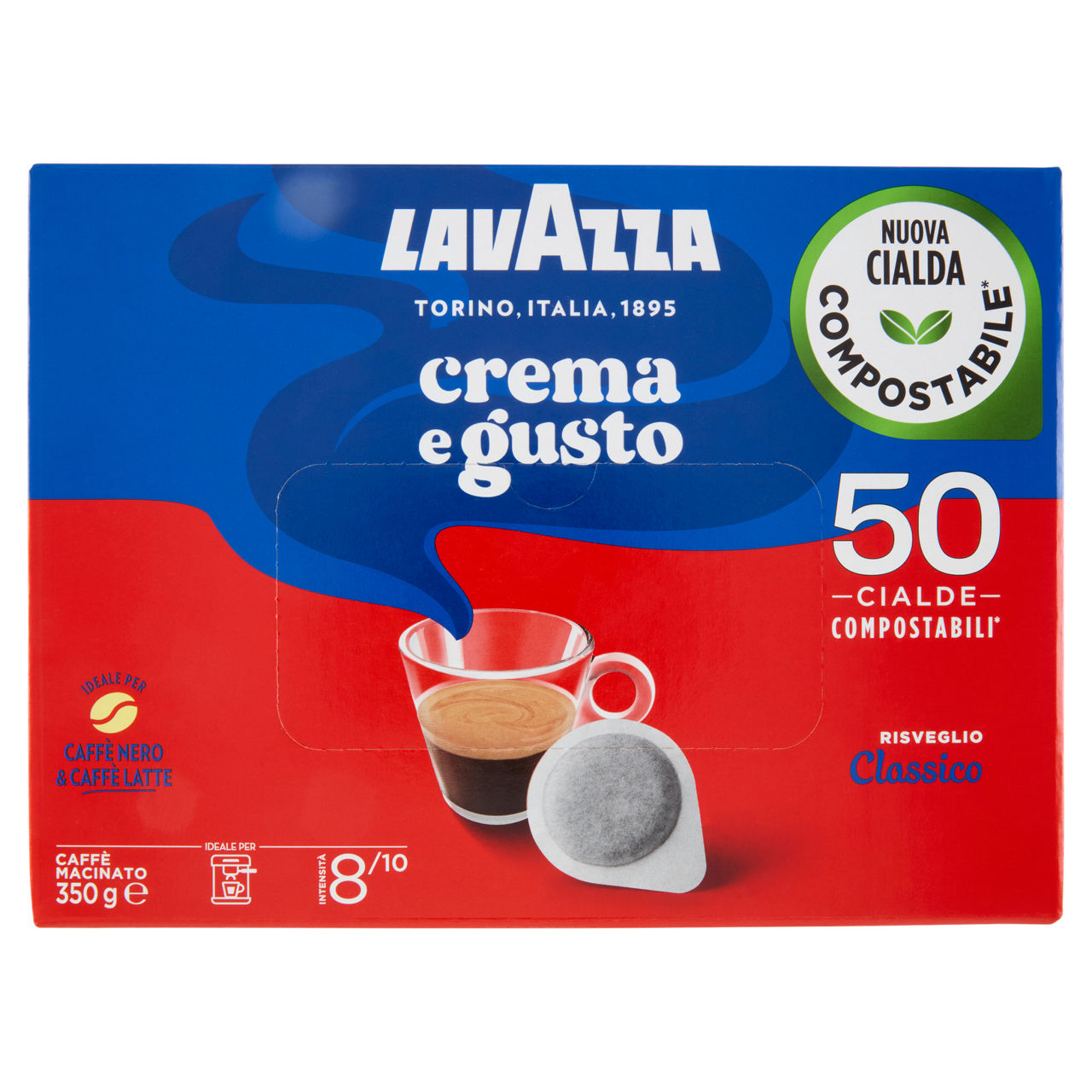 Caffè in cialde Crema e Gusto classico 50 pz - Immagine 01