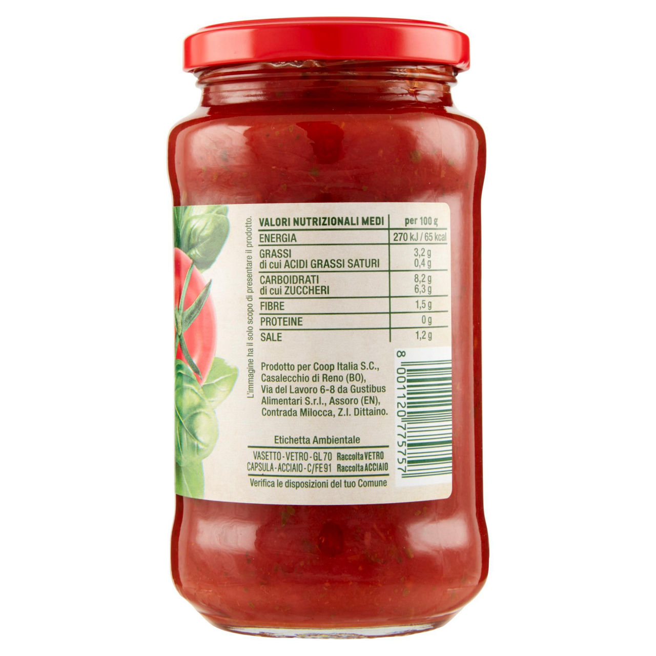 Sugo al basilico coop vaso vetro g 400 - Immagine 31