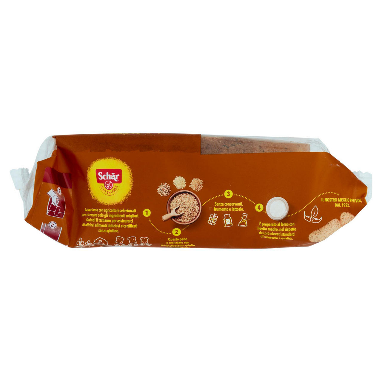 Pane a fette ai semi senza glutine e senza lattosio 250 gr - Immagine 21