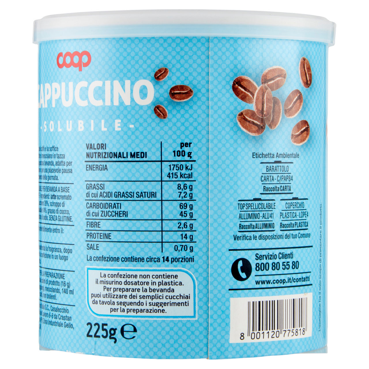 Preparato solubile per cappuccino 225 gr - Immagine 31