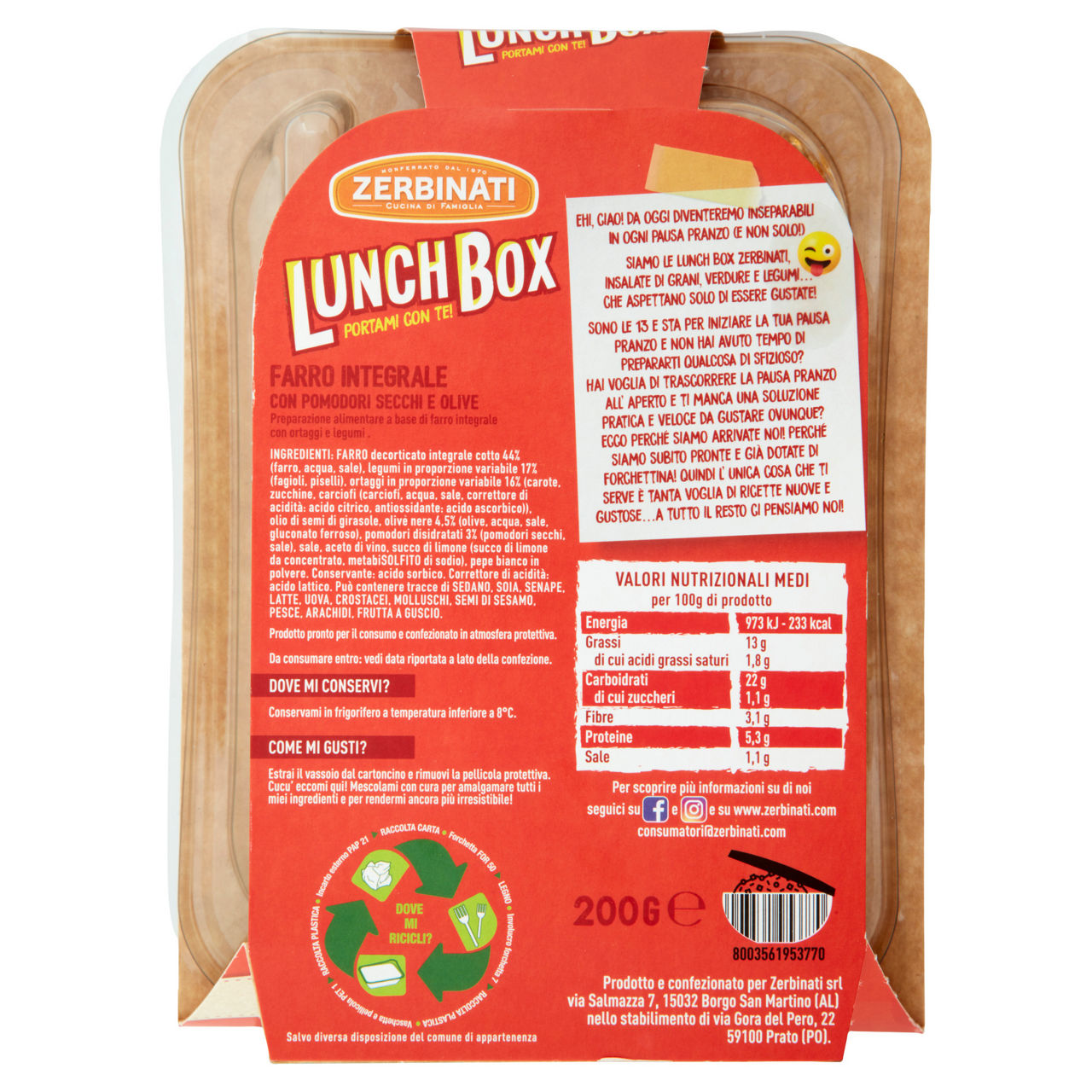 Farro integrale con pomodori secchi e olive 200 gr - Immagine 41