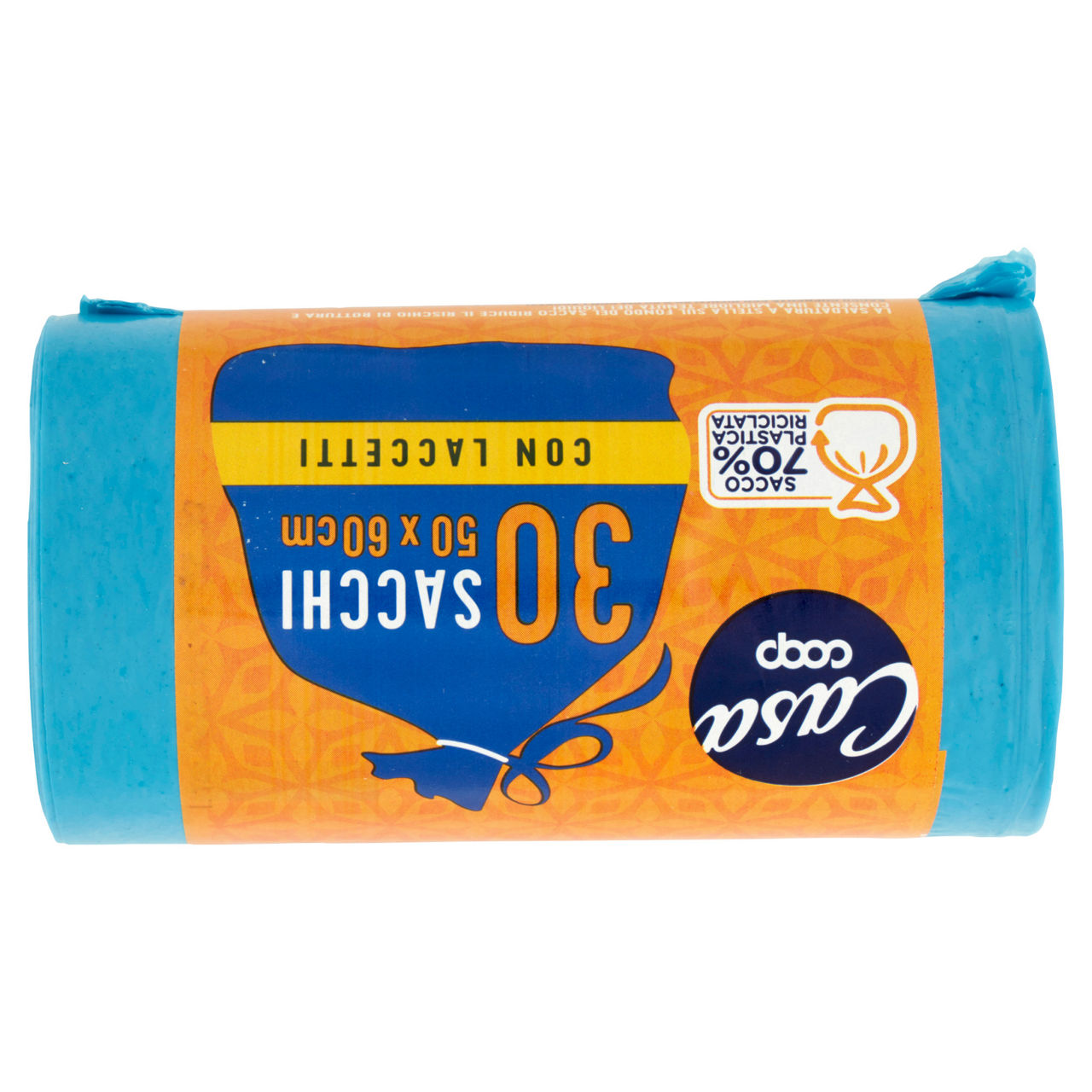 Sacchi nettezza azzurri con laccetti 50x60 cm 30 pz - Immagine 41