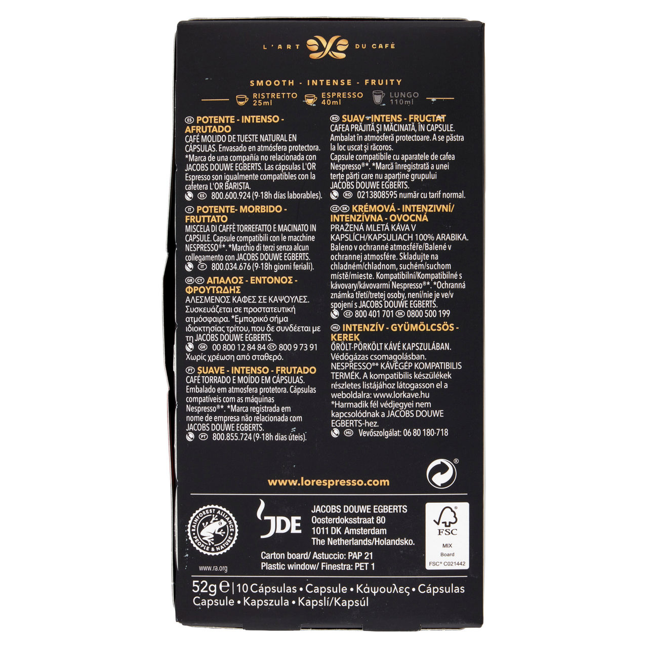 CAPS ALLUMINIUM L'OR ESPRESSO SELECTION BARISTA INTENSITY 13 X10 SC G 52 - Immagine 51