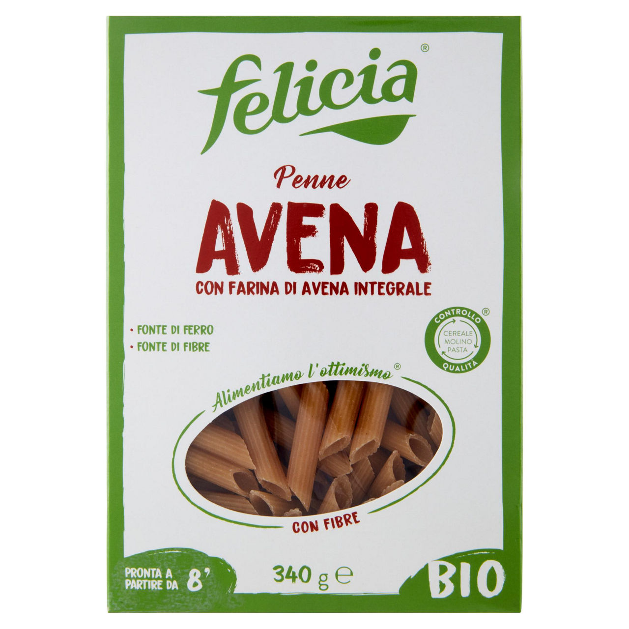 Penne pasta mix di avena senza glutine bio 340 gr - Immagine 01