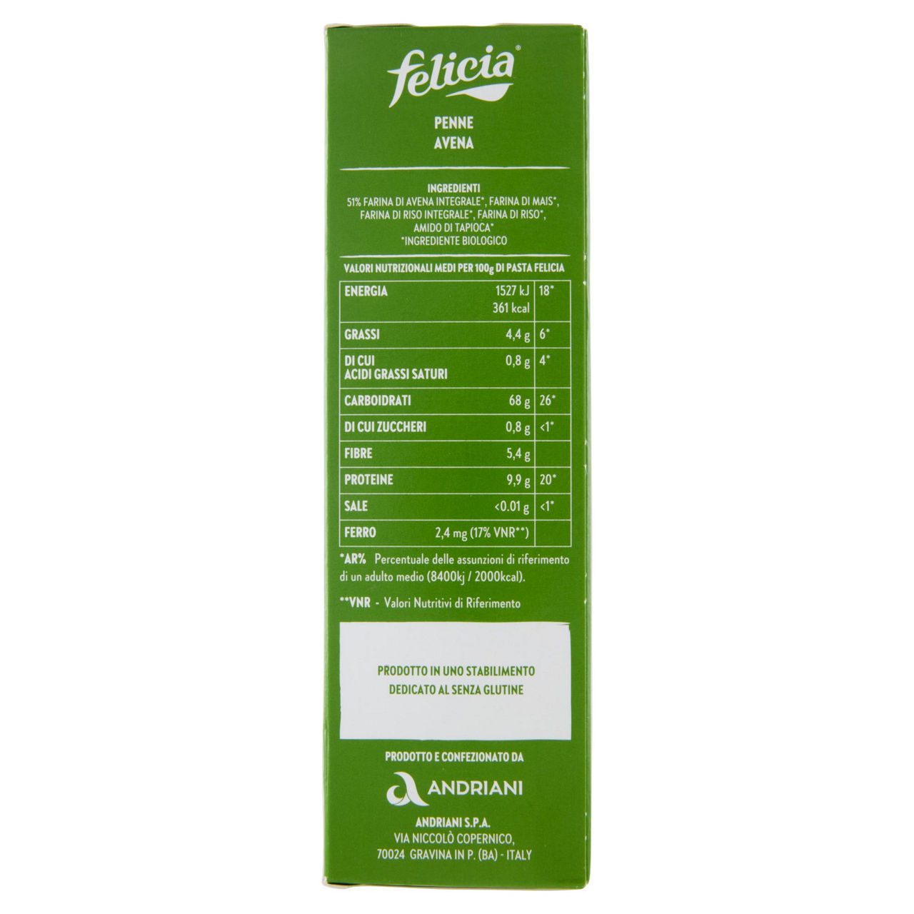 Penne pasta mix di avena senza glutine bio 340 gr - Immagine 51