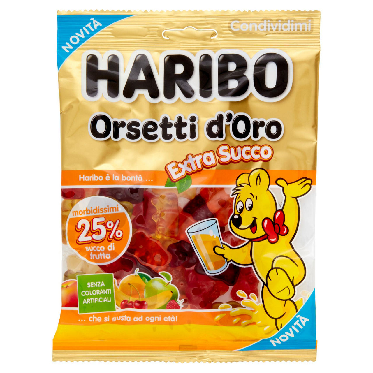 Caramelle gommose Orsetti d'Oro extra succo 150 gr