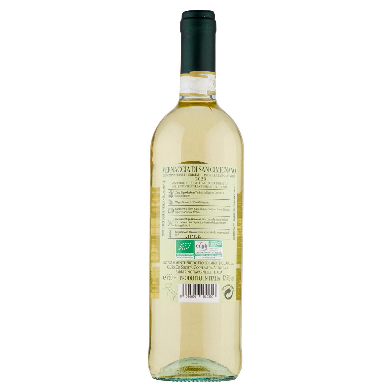 Vino bianco Vernaccia di San Gimignano DOCG Bio 750 ml  - Immagine 31