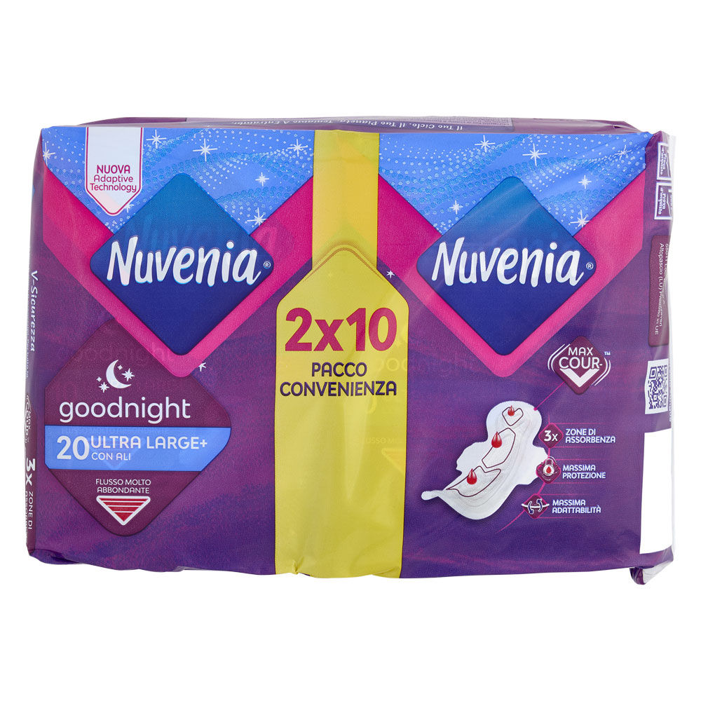 Assorbenti ultra large notte con ali 2 x 10 pz - Immagine 01