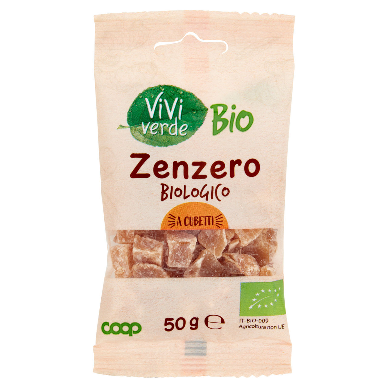 Zenzero a cubetti bio 50 gr - Immagine 01