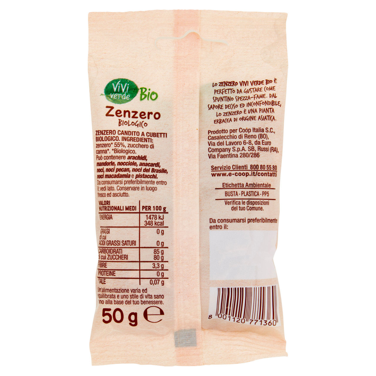 Zenzero a cubetti bio 50 gr - Immagine 31