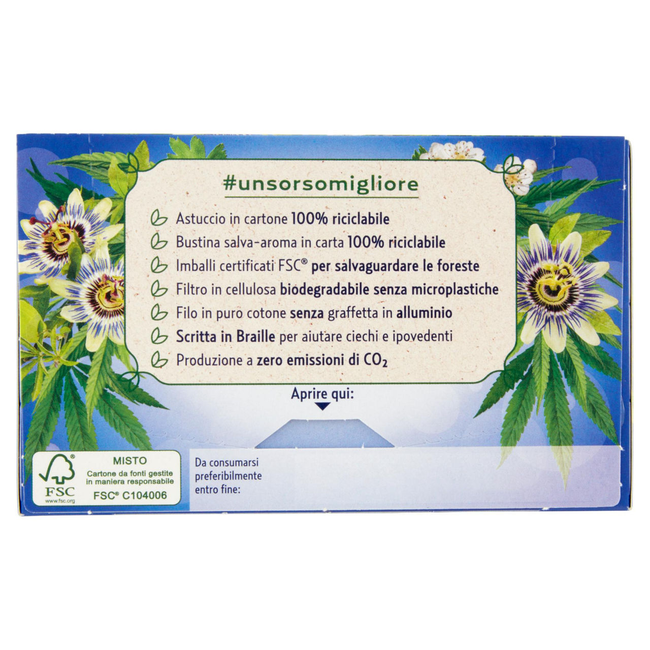 Tisana buonanotte con passiflora e canapa 18 filtri - Immagine 11