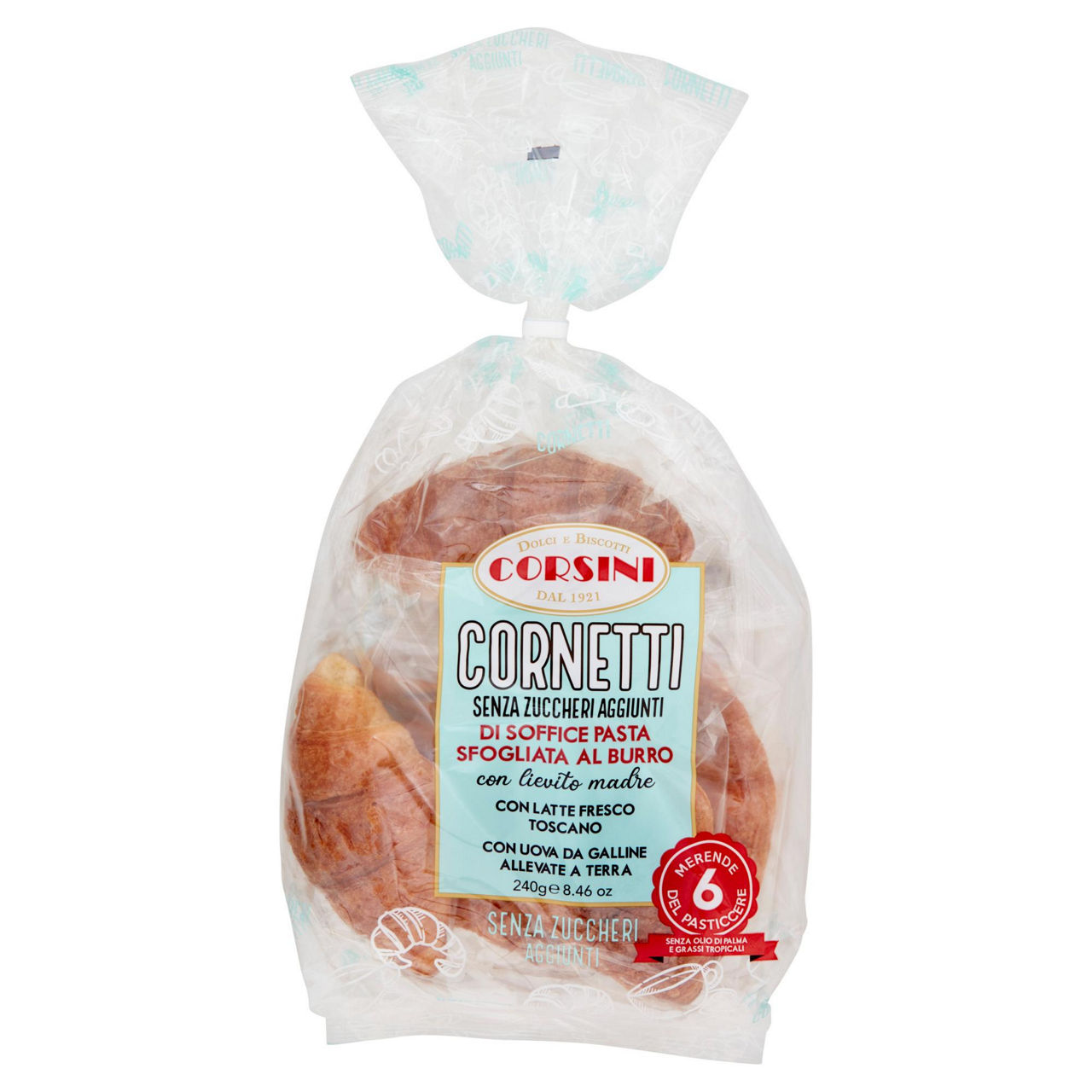 Cornetti senza zuccheri aggiunti 240 gr - Immagine 01