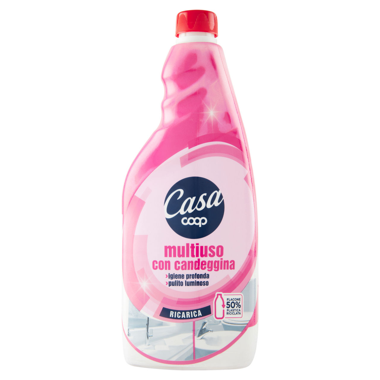 Detergente multiuso con candeggina coop casa ricarica ml 750 - Immagine 01