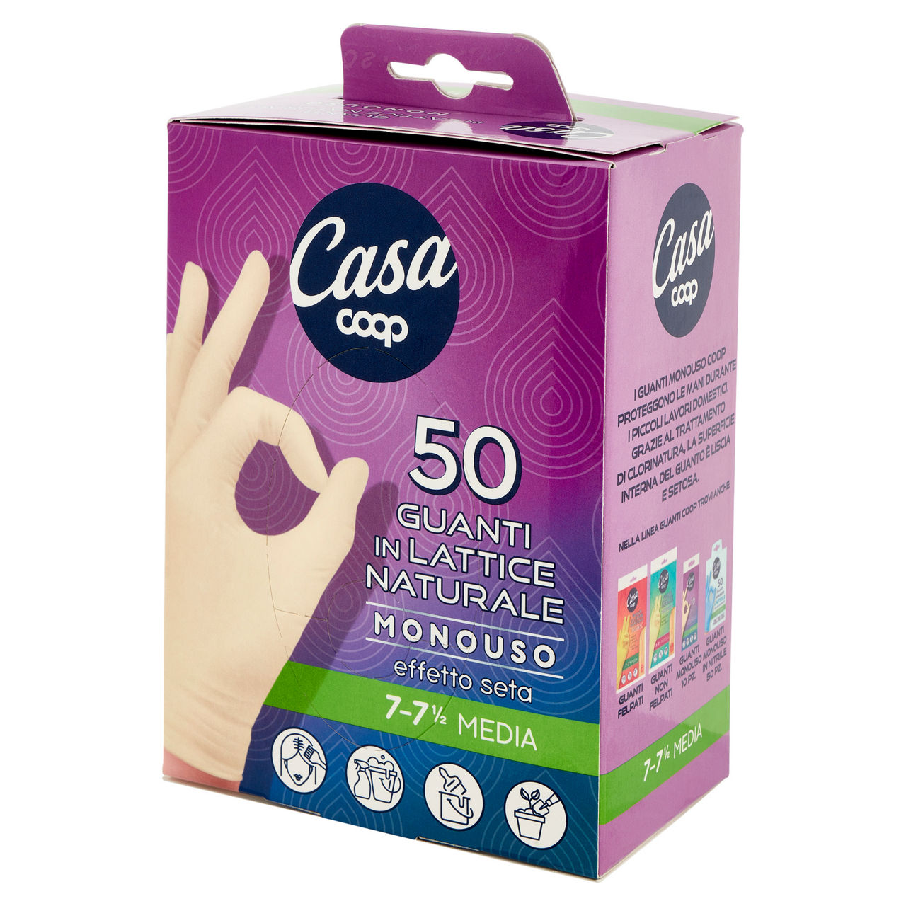 Guanti in lattice naturale monouso taglia media 50 pz - Immagine 61