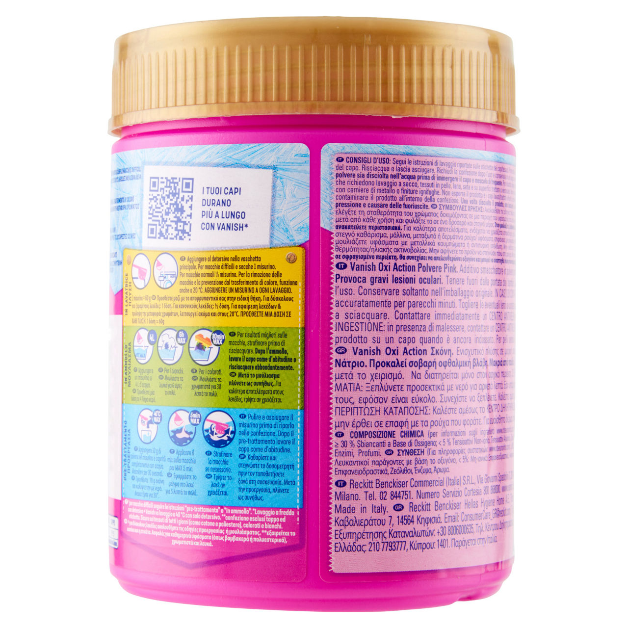 Additivo smacchiatore colori vivaci in polvere oxi action 500 gr - Immagine 21