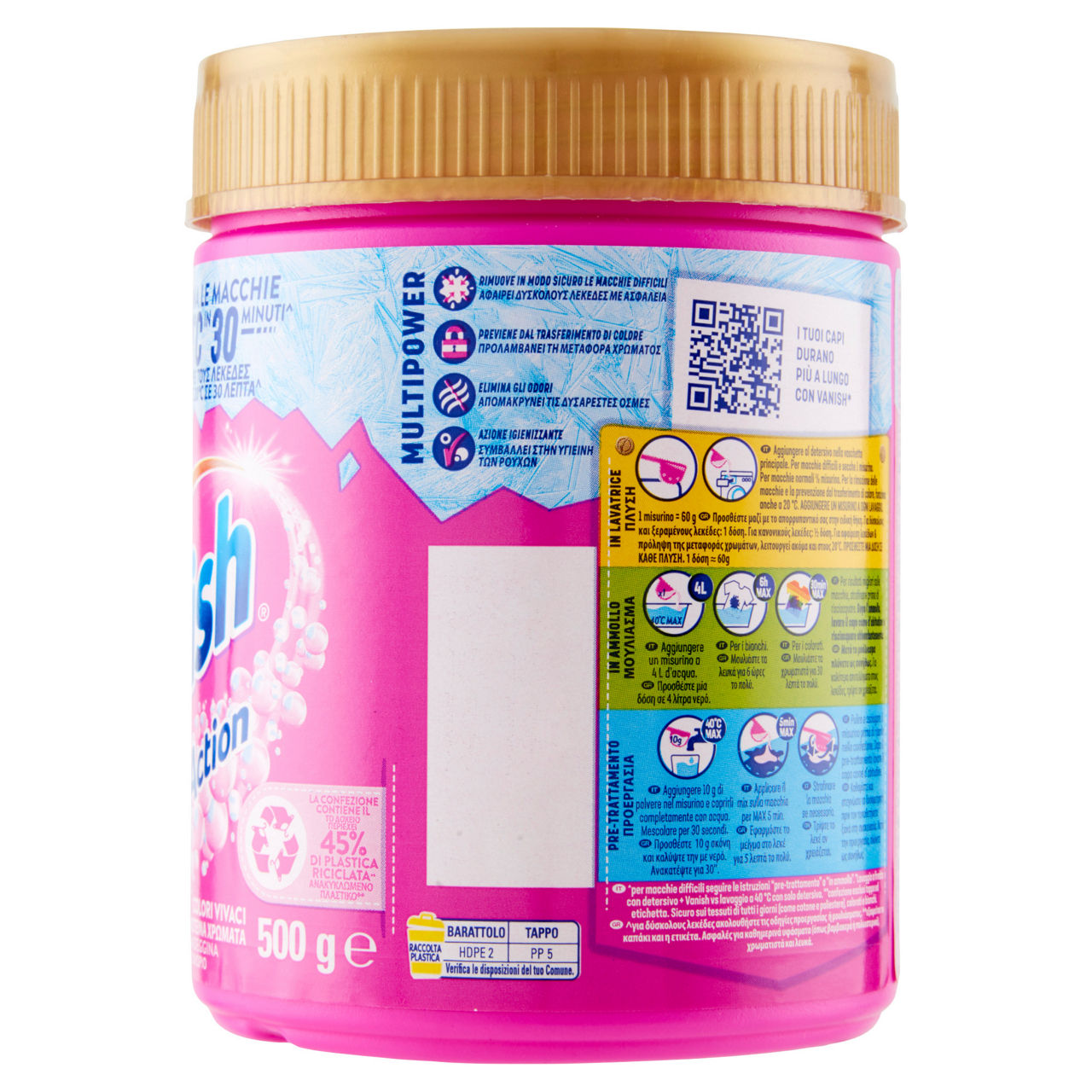Additivo smacchiatore colori vivaci in polvere oxi action 500 gr - Immagine 31