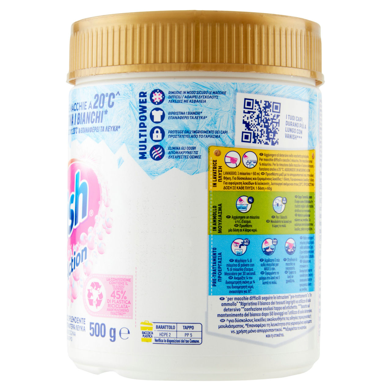 Additivo smacchiatore per bianchi in polvere oxi action 500 gr - Immagine 41