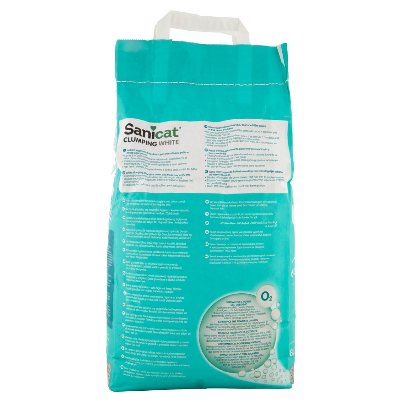Lettiera per gatti agglomerante bianca 8 lt - Immagine 41