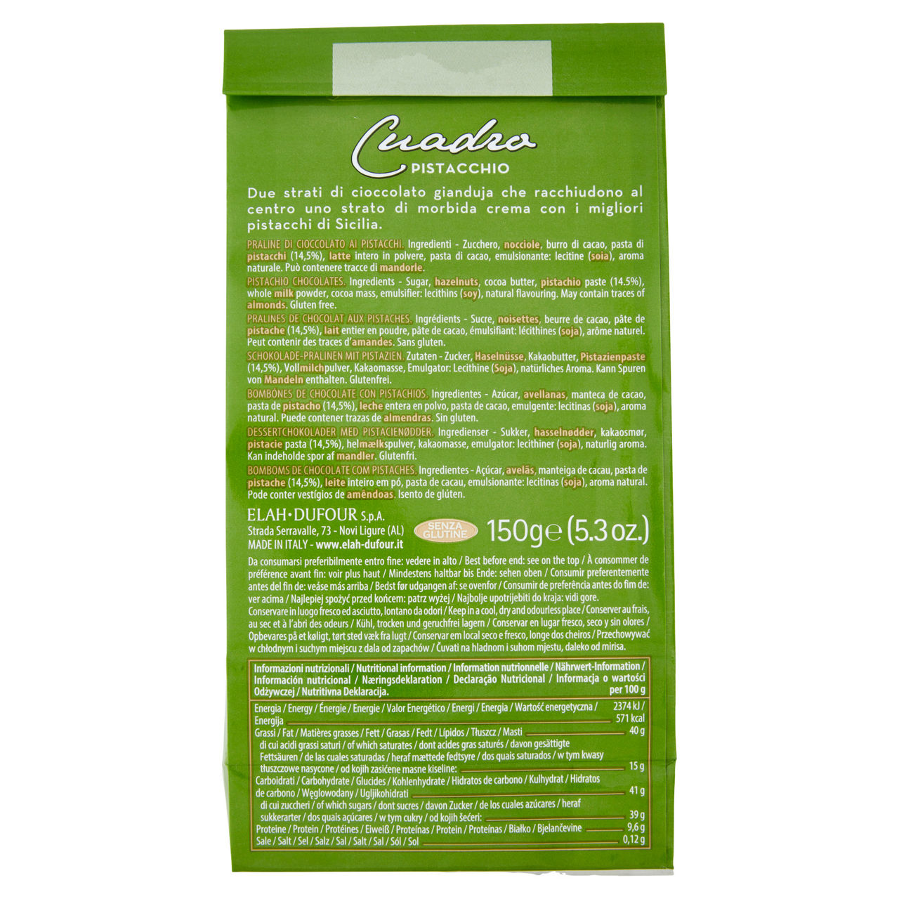 Praline di cioccolato ai pistacchi cuadro 150 gr - Immagine 41