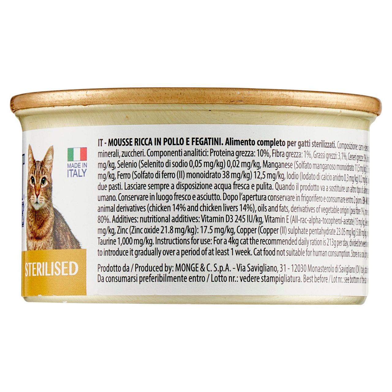 Mousse gatti sterilizzati al pollo e fegatini lechat g 85 - Immagine 31