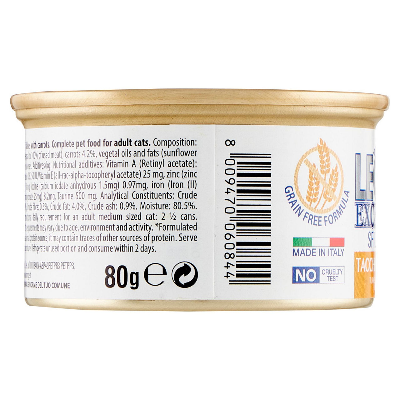 Umido per gatti sfilaccetti tacchino con carote 80 gr - Immagine 41