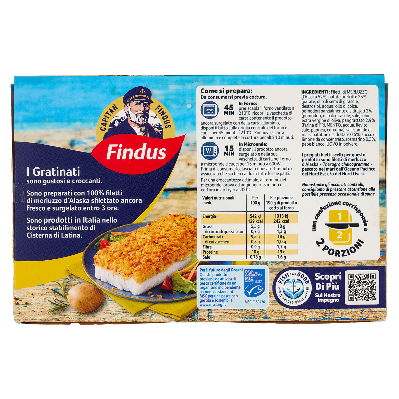 Merluzzo d'Alaska gratinato con patate e rosmarino surgelato 380 gr - Immagine 41