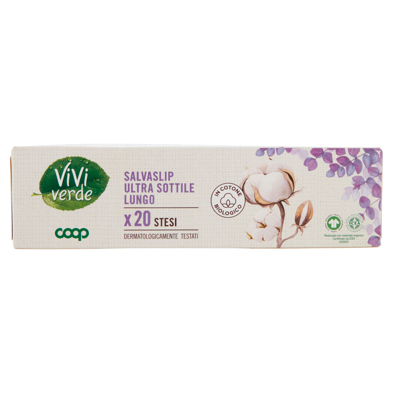 Salvaslip ultra sottili lunghi in cotone bio stesi 20 pz - Immagine 51
