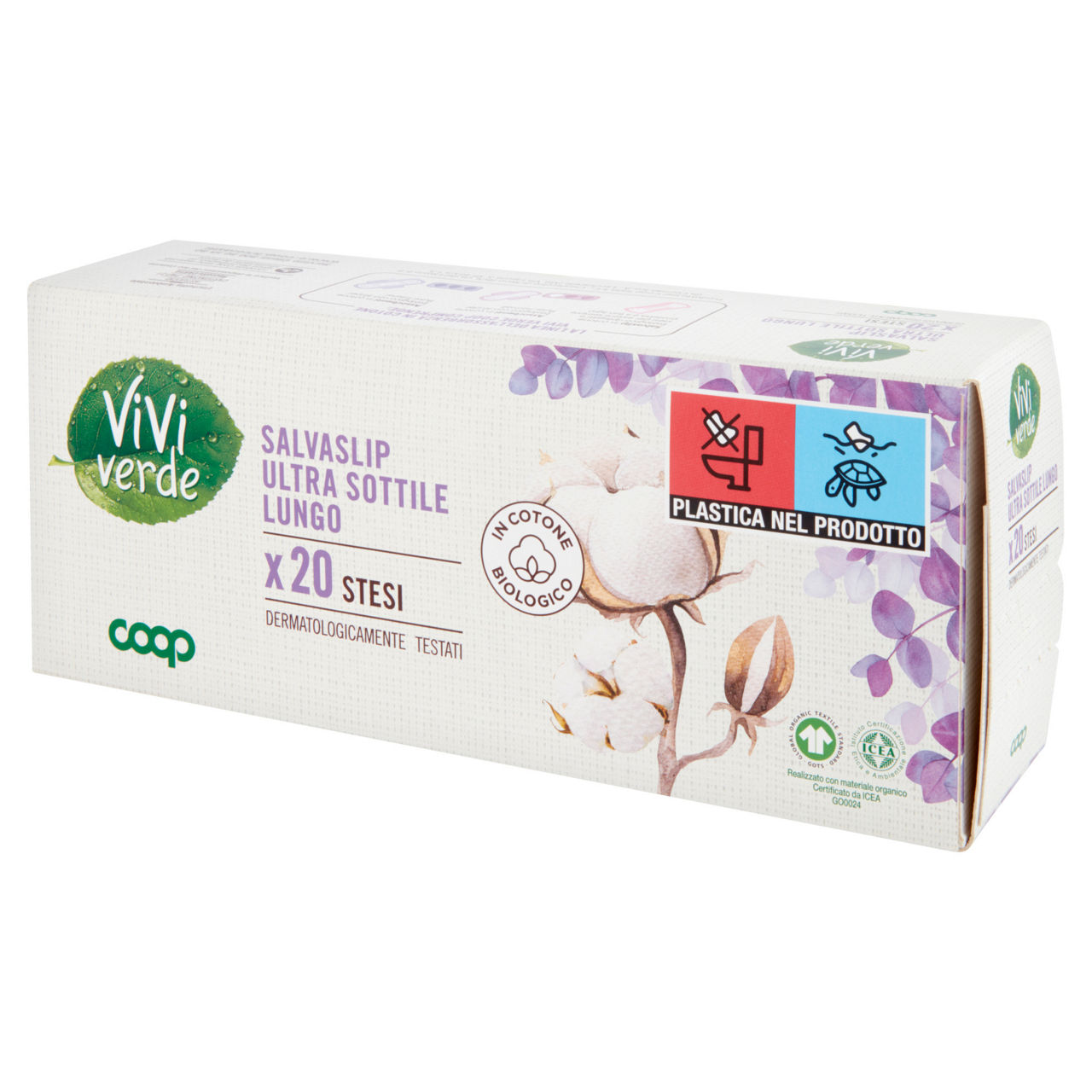 Salvaslip ultra sottili lunghi in cotone bio stesi 20 pz - Immagine 41