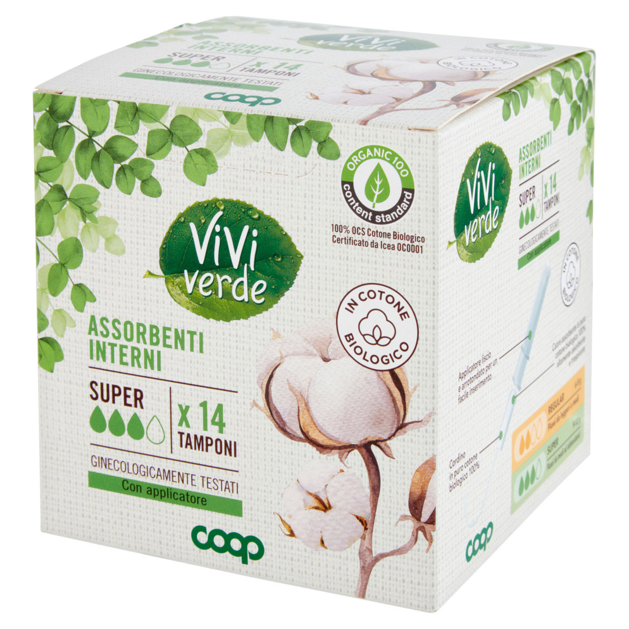 Assorbenti interni vivi verde coop cotone bio super pz. 14 - Immagine 41