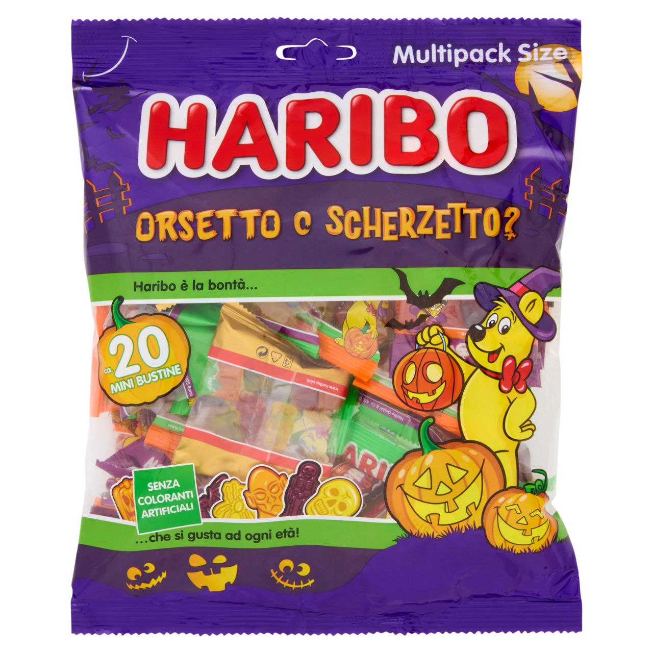 Caramelle gommose Orsetto o Scherzetto in 20 mini bustine 250 gr