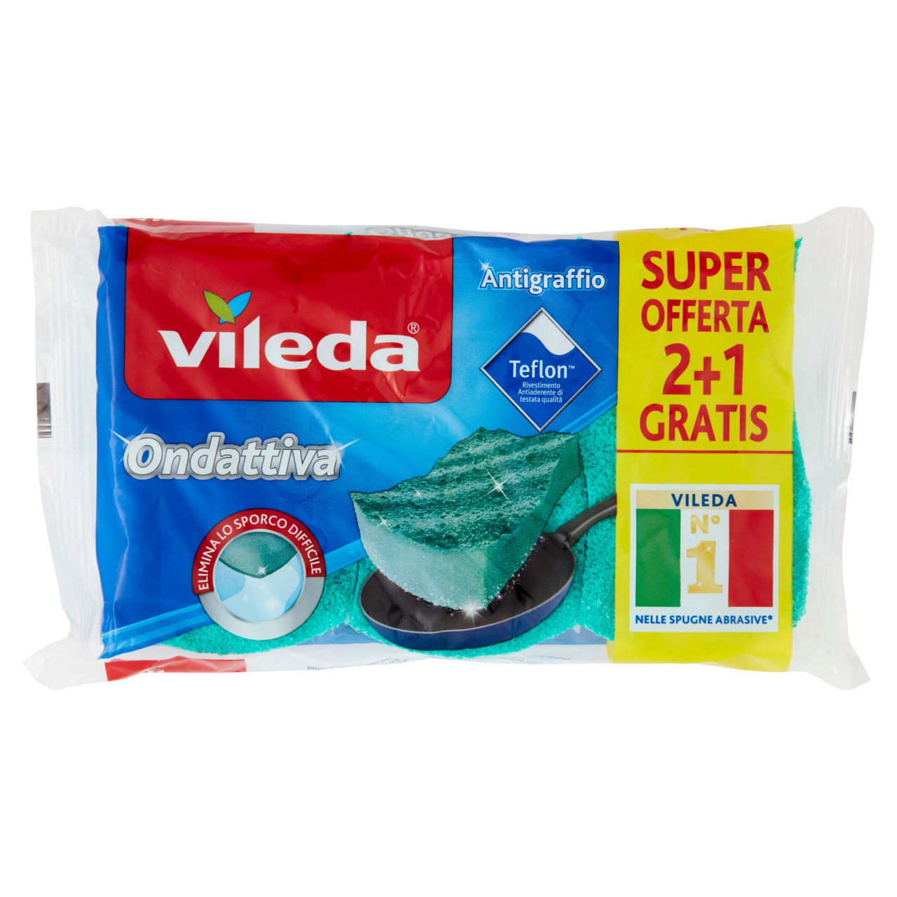 Spugne abrasive milleusi ondattiva 3 pz