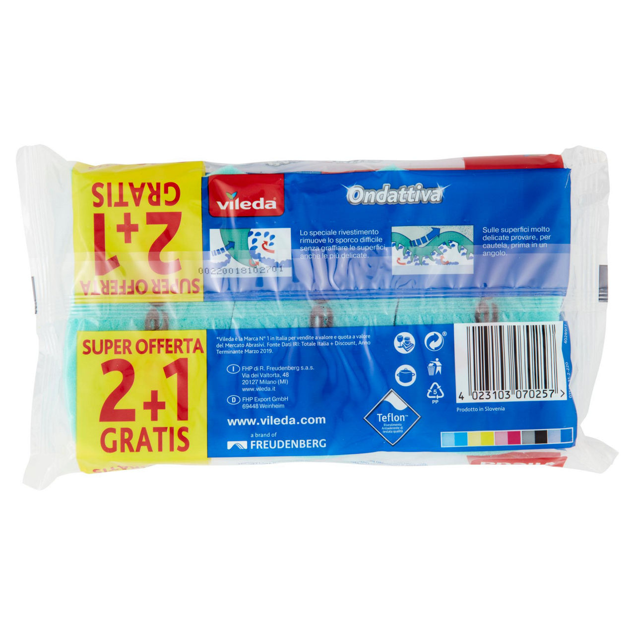 Spugne abrasive milleusi ondattiva 3 pz - Immagine 21
