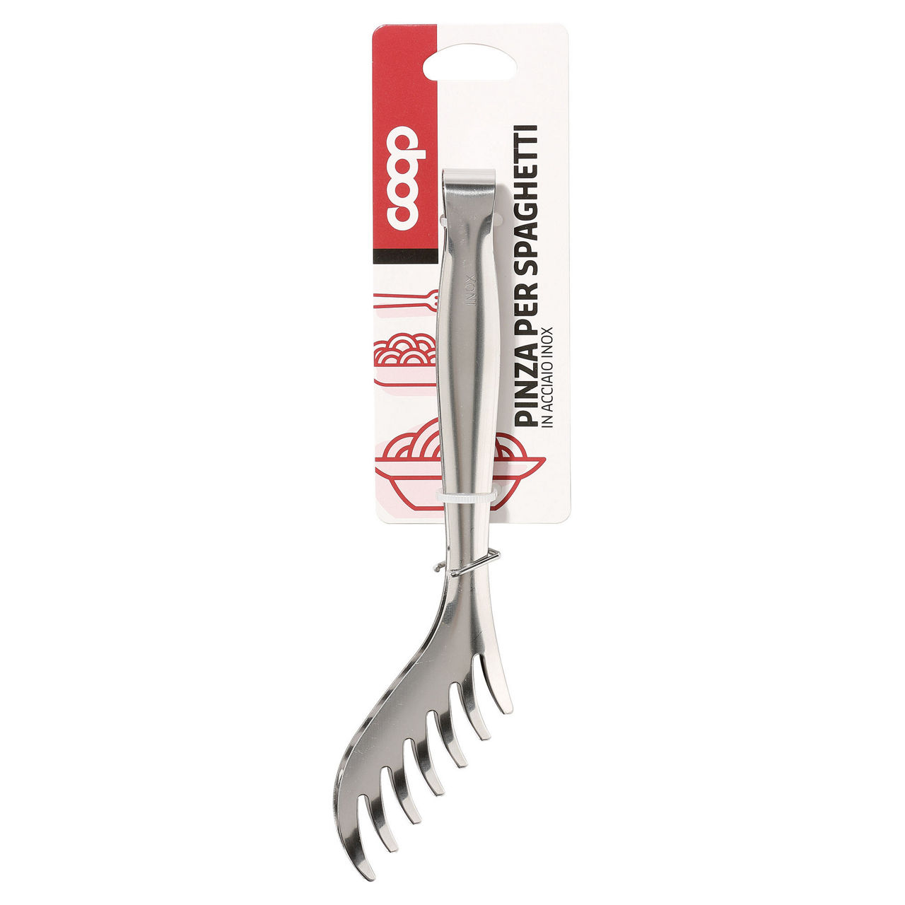 Pinza per spaghetti in acciaio inox